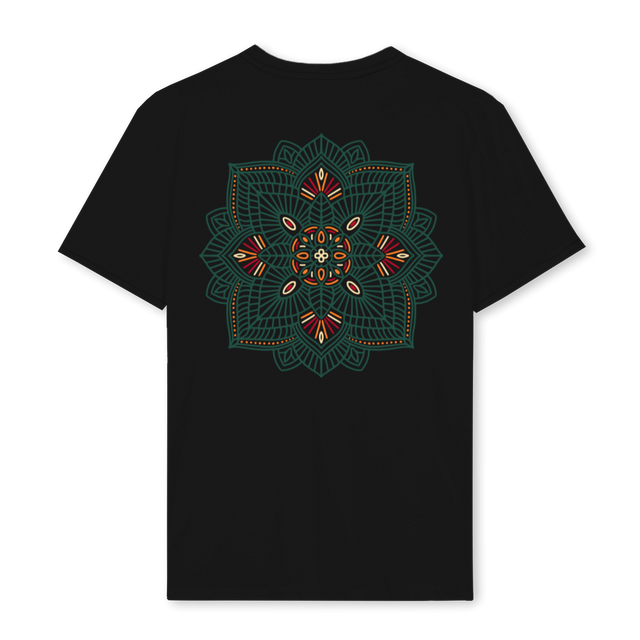 MANDALA Black Regular Tee.