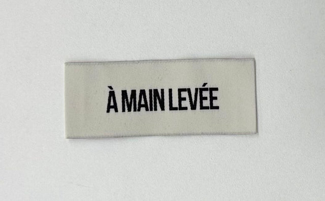 à main levée Custom Neck Label.