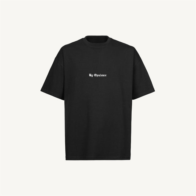 White BYOP Black Oversized Tee.