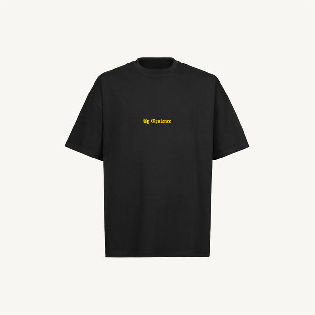 Gold BYOP Black Oversized Tee.