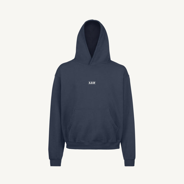 ADWESSENTIALSVB Navy Blue Oversized Hoodie.