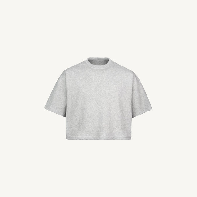 Cropped Oversized Tee Embroidered Sample.
