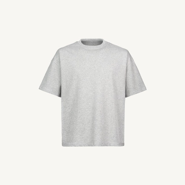 Light Grey Marl Oversized Boxy Tee.