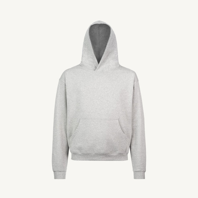 LIght Grey Marl Oversized Hoodie Mockups.