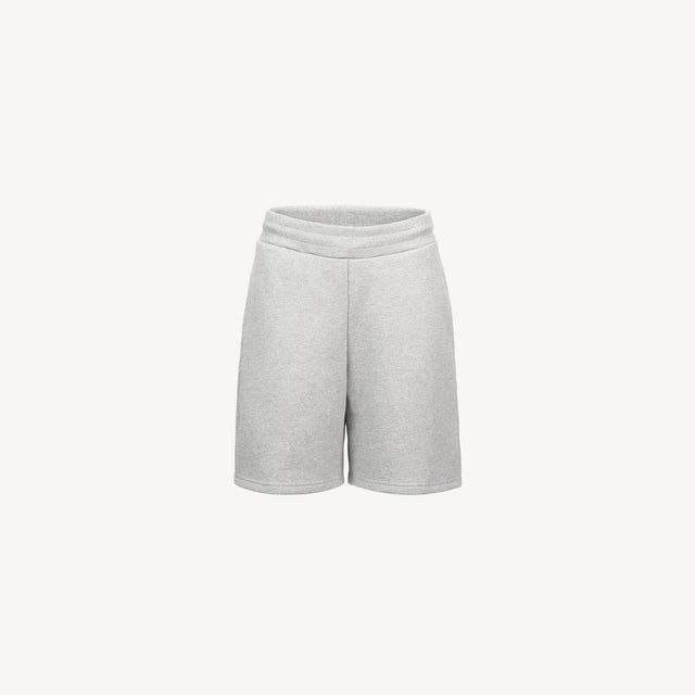 Light Grey Marl Relaxed Sweatshorts Mockups.