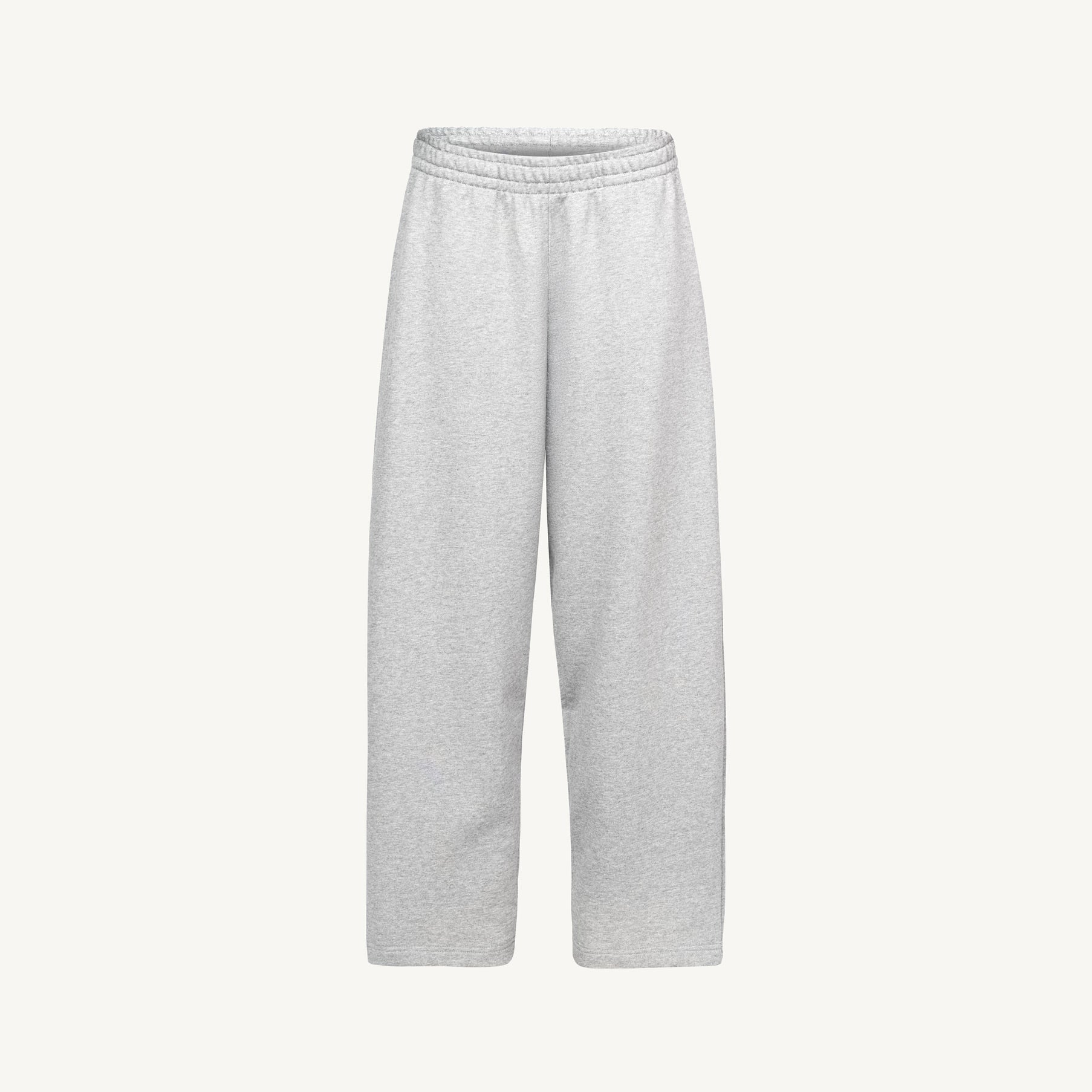 Ultra Heavy Light Grey Marl Straight-Leg Relaxed Sweatpants