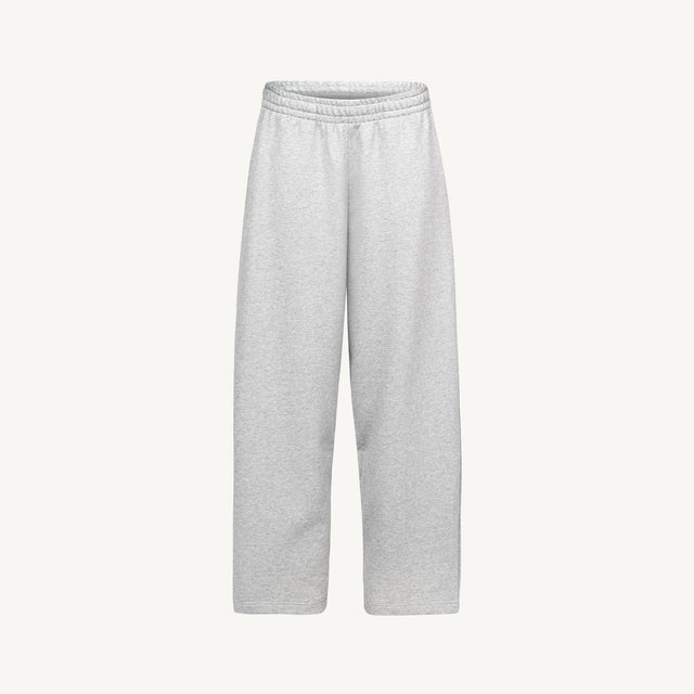 Ultra Heavy Light Grey Marl Straight-Leg Relaxed Sweatpants.
