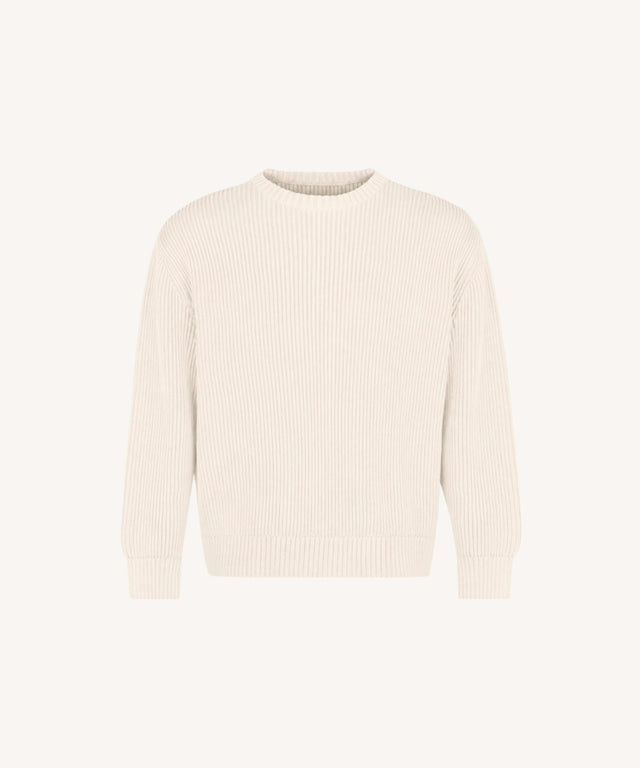 Natural Tejo Relaxed Knit Sweater.