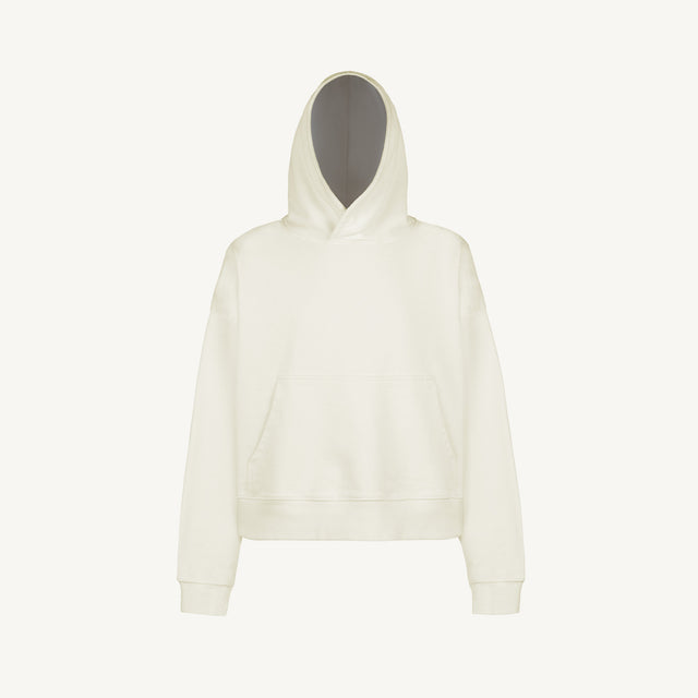 Vintage White Oversized Boxy Hoodie.