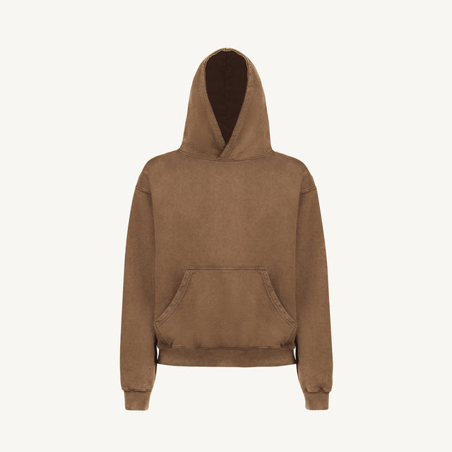 Vintage Tan Oversized Hoodie.