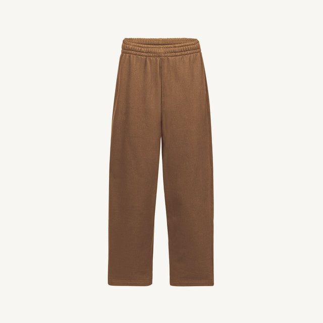Straight-Leg Relaxed Sweatpants Embroidered Sample.