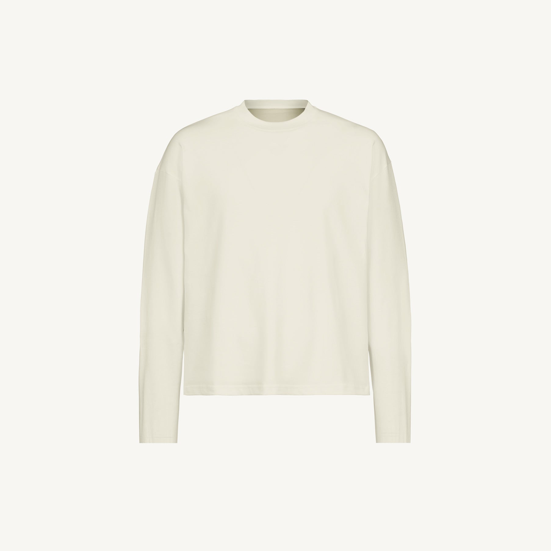 Vintage White Oversized Boxy LS Tee. – WATC STUDIO