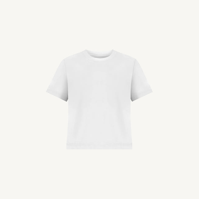 White Women’s Clean Cut Tee.
