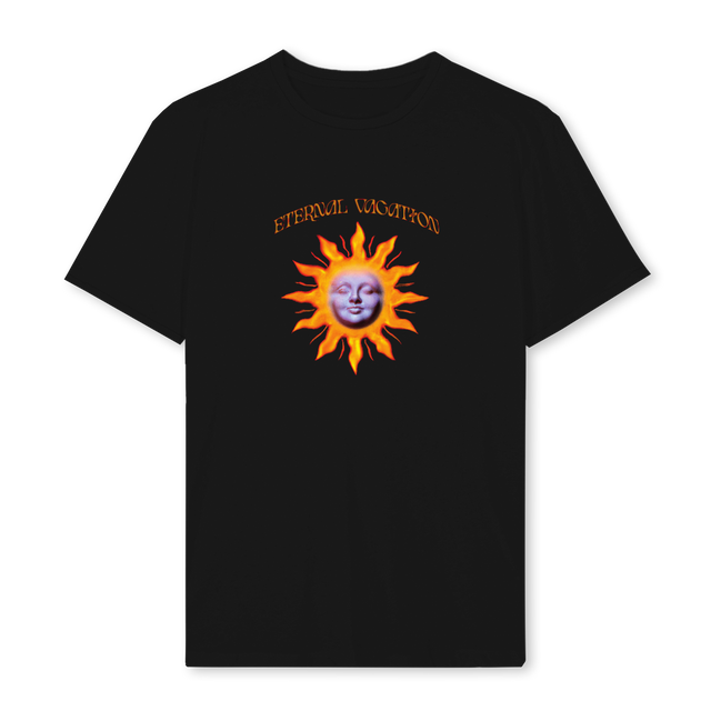 ETERNALVACATIONII Black Regular Tee.