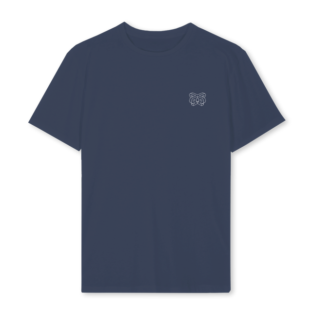 PRVTRWHITE Navy Blue Regular Tee.