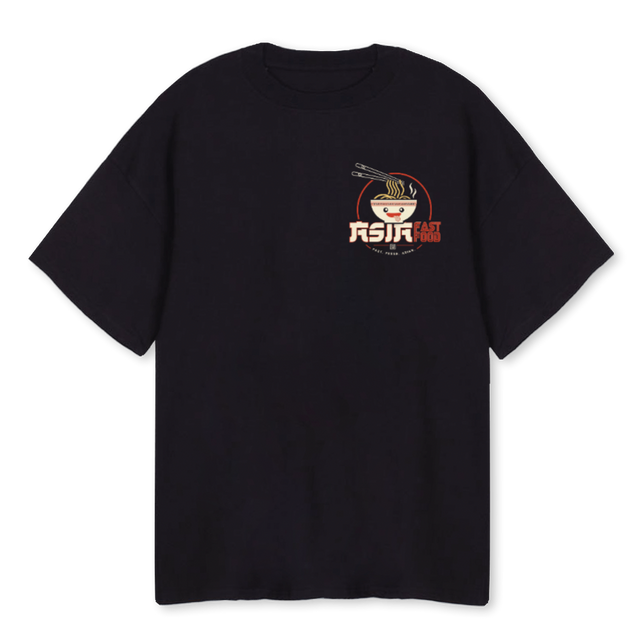 NOLAN Black Oversized Tee.