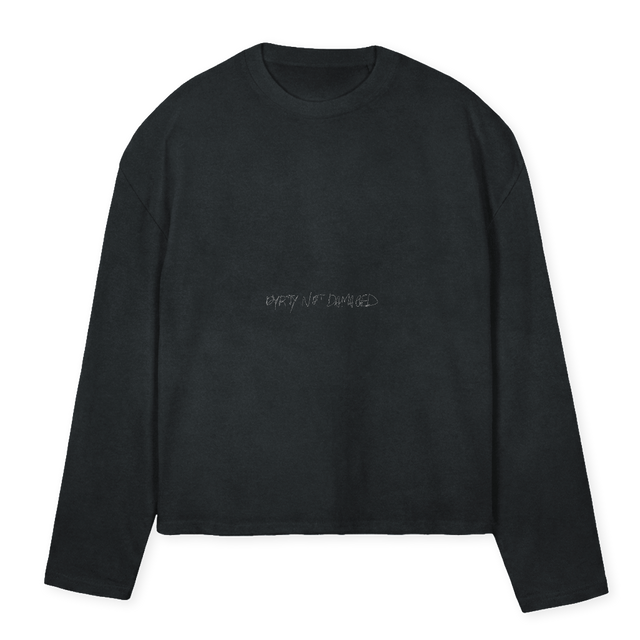 DSLS Vintage Black Oversized Boxy LS Tee.