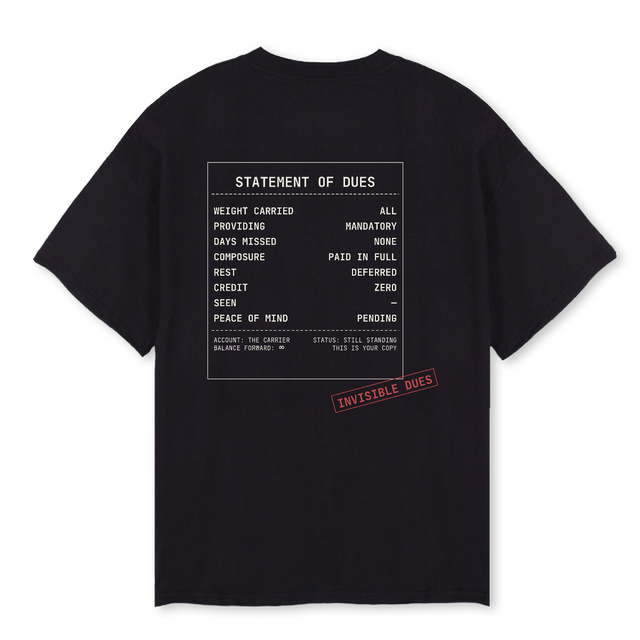 IDTEEONE Black Oversized Tee.