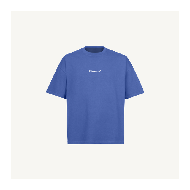 FAB BASIC SHIRT Cobalt Blue Oversized Boxy Tee.