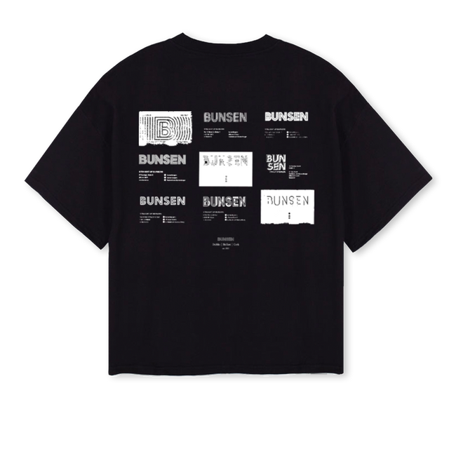 MENUTEE Black Oversized Boxy Tee.
