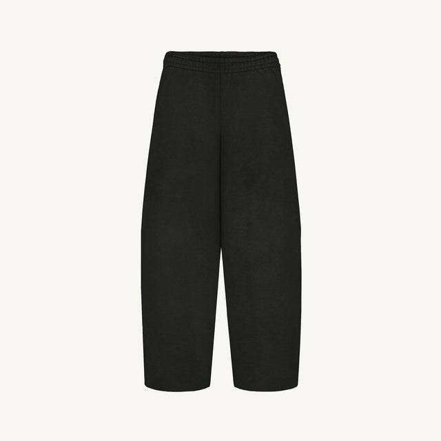 Vintage Black Straight-Leg Baggy Sweatpants.