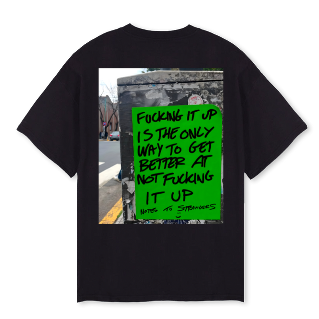 KINTSUGI FUP Black Oversized Tee.