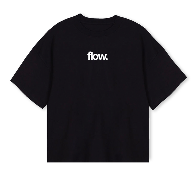 FGA PLAIN Black Oversized Boxy Tee.