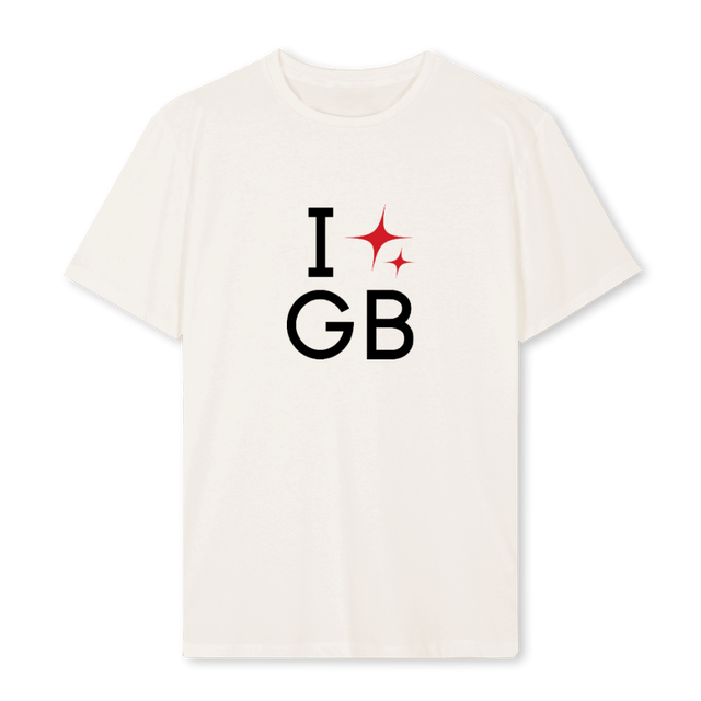 ILOVEGB Vintage White Regular Tee.