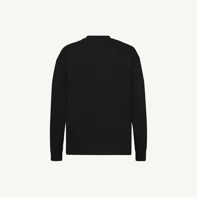 Black Oversized LS Tee.