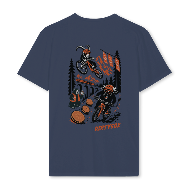 RIDEGRISONNAVY Navy Blue Regular Tee.