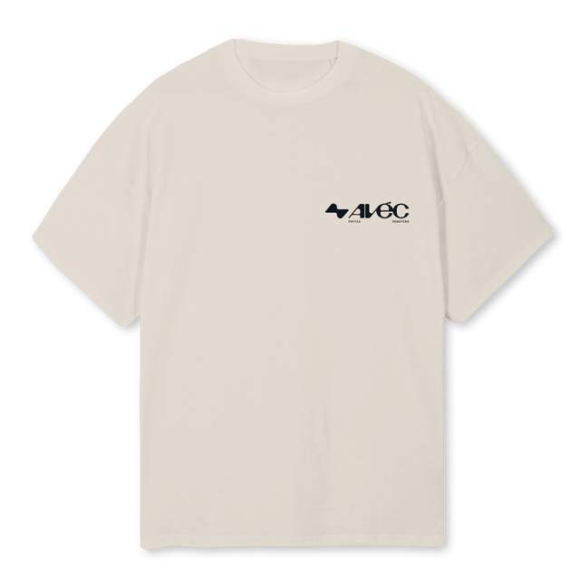 BEIGE Natural Oversized Tee.