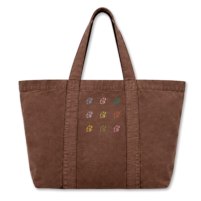 NINELOGOTOTE Earth Oversized Canvas Tote Bag.