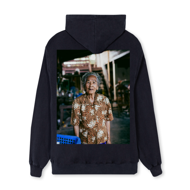 LWH Vintage Black Regular Hoodie.