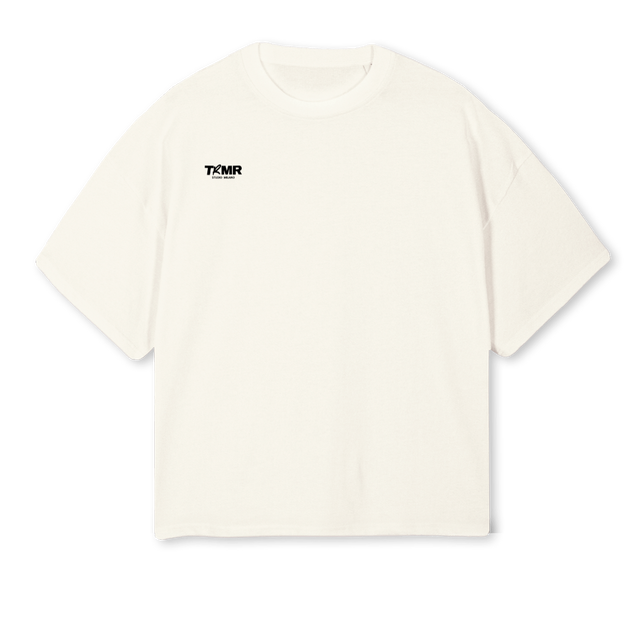 STABILITY Cream Oversized Boxy Tee.