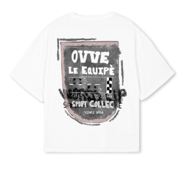 PLEASURES White Oversized Boxy Tee.