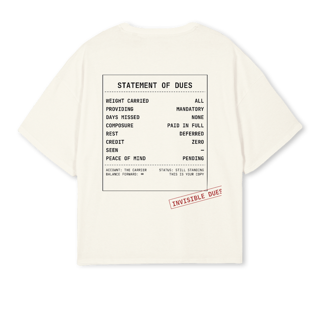 IDSTMTTEEBNE Cream Oversized Boxy Tee.
