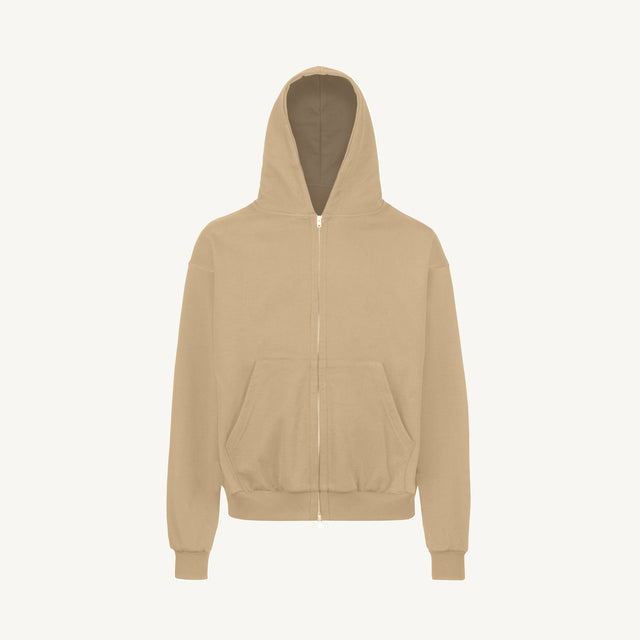 Croissant Oversized Zipped Hoodie.