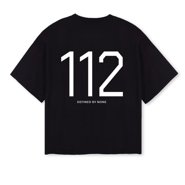DBN Black Oversized Boxy Tee.