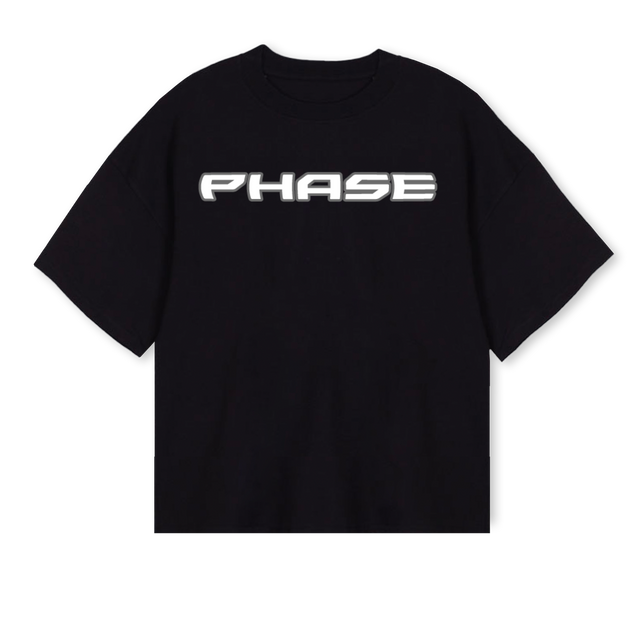 OKENDO Black Oversized Boxy Tee.