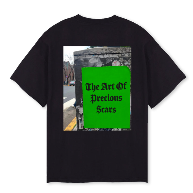 TAOPS POSTER Black Oversized Tee.