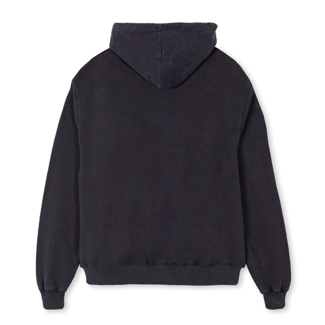 DSZH Vintage Black Oversized Zipped Hoodie.