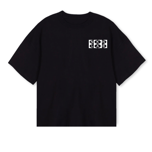 NOKKEN Black Oversized Boxy Tee.