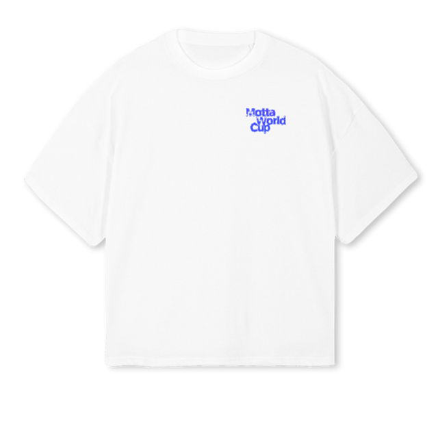 TPLC White Oversized Boxy Tee.