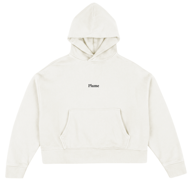 FINALWHITESAMPLE Vintage White Oversized Boxy Hoodie.