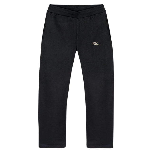 LITTLEITALYSWEATPANT Vintage Black Straight-Leg Relaxed Sweatpants.