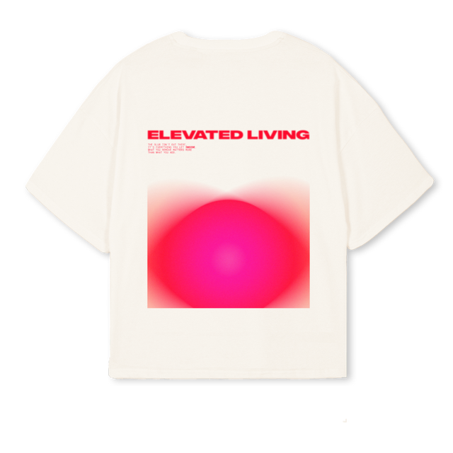 WHITEREDTEE Vintage White Oversized Boxy Tee.