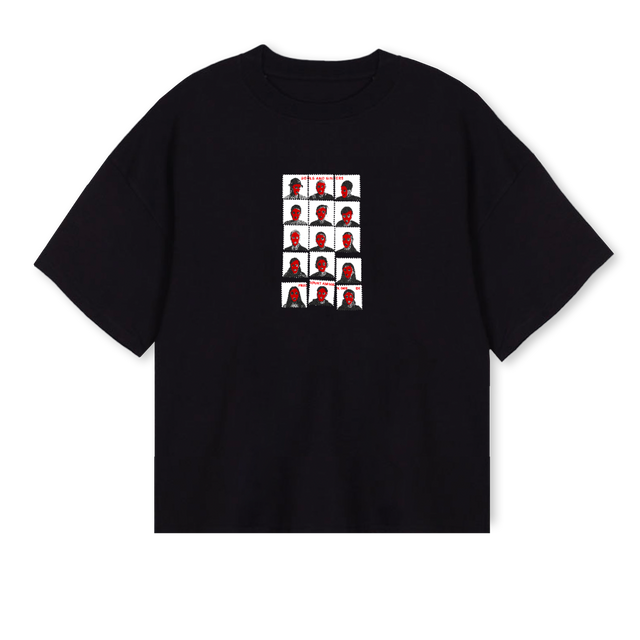 TEAMPHOTOSBOXYBLACK Black Oversized Boxy Tee.