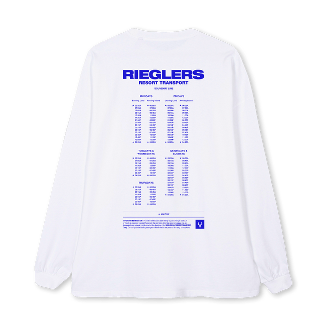 FERRYVERSIONTHREE White Oversized LS Tee.