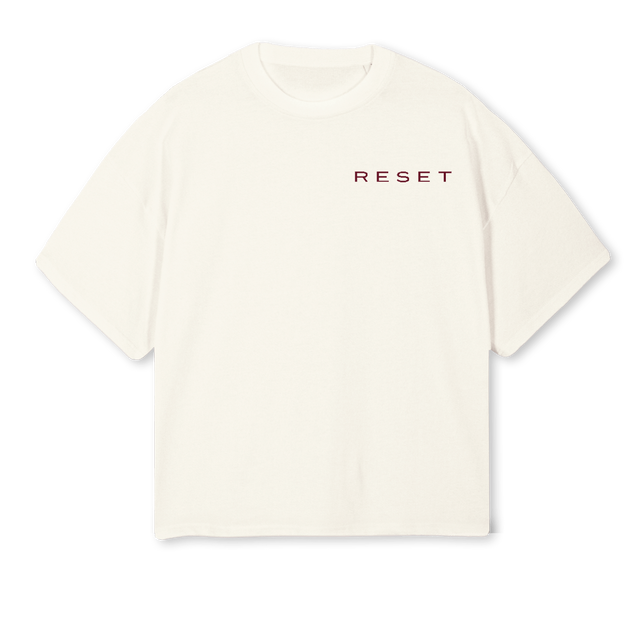 ON Cream Oversized Boxy Tee.