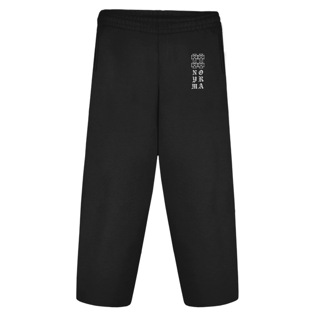 AAAAPANTS Vintage Black Straight-Leg Baggy Sweatpants.